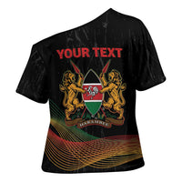 Personalized Kenya Black History Month Cross Shoulder Shirt Live It Learn It Make It - Wonder Print Shop