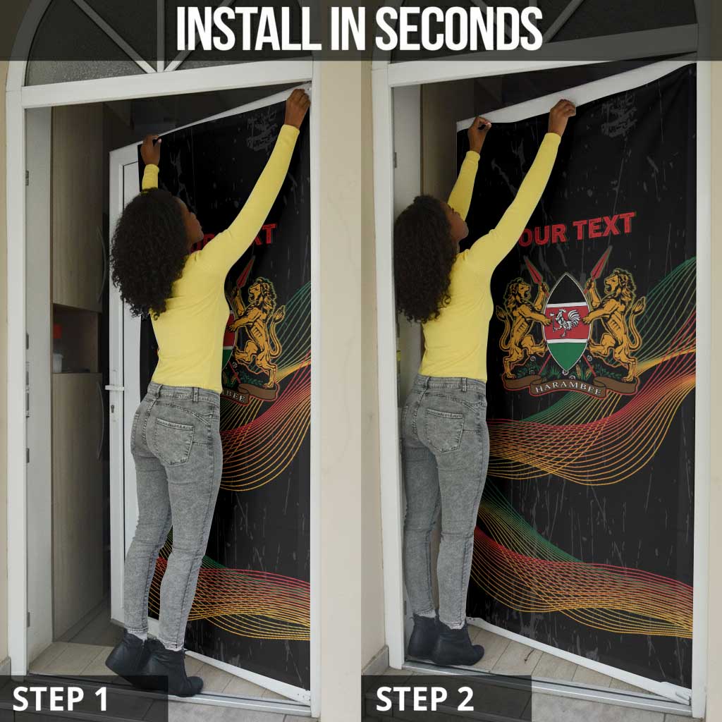Personalized Kenya Black History Month Door Cover Live It Learn It Make It - Wonder Print Shop