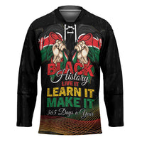 Personalized Kenya Black History Month Hockey Jersey Live It Learn It Make It - Wonder Print Shop