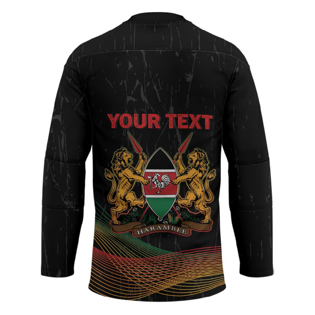 Personalized Kenya Black History Month Hockey Jersey Live It Learn It Make It - Wonder Print Shop