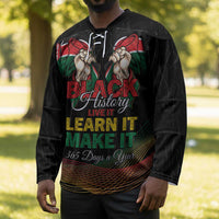 Personalized Kenya Black History Month Hockey Jersey Live It Learn It Make It - Wonder Print Shop