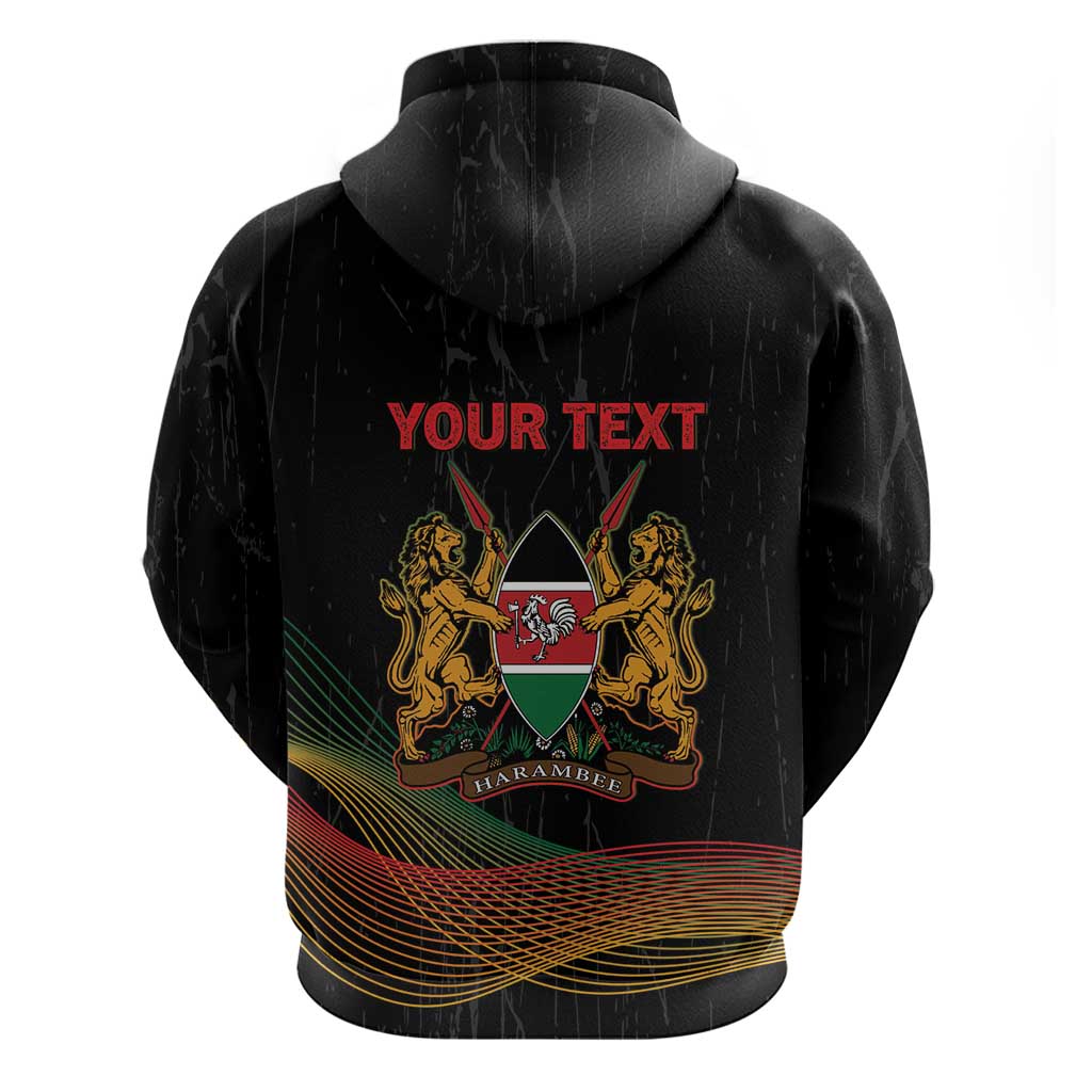 Personalized Kenya Black History Month Hoodie Live It Learn It Make It - Wonder Print Shop