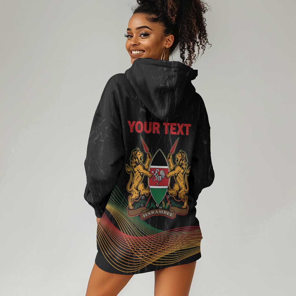 Personalized Kenya Black History Month Hoodie Dress Live It Learn It Make It - Wonder Print Shop
