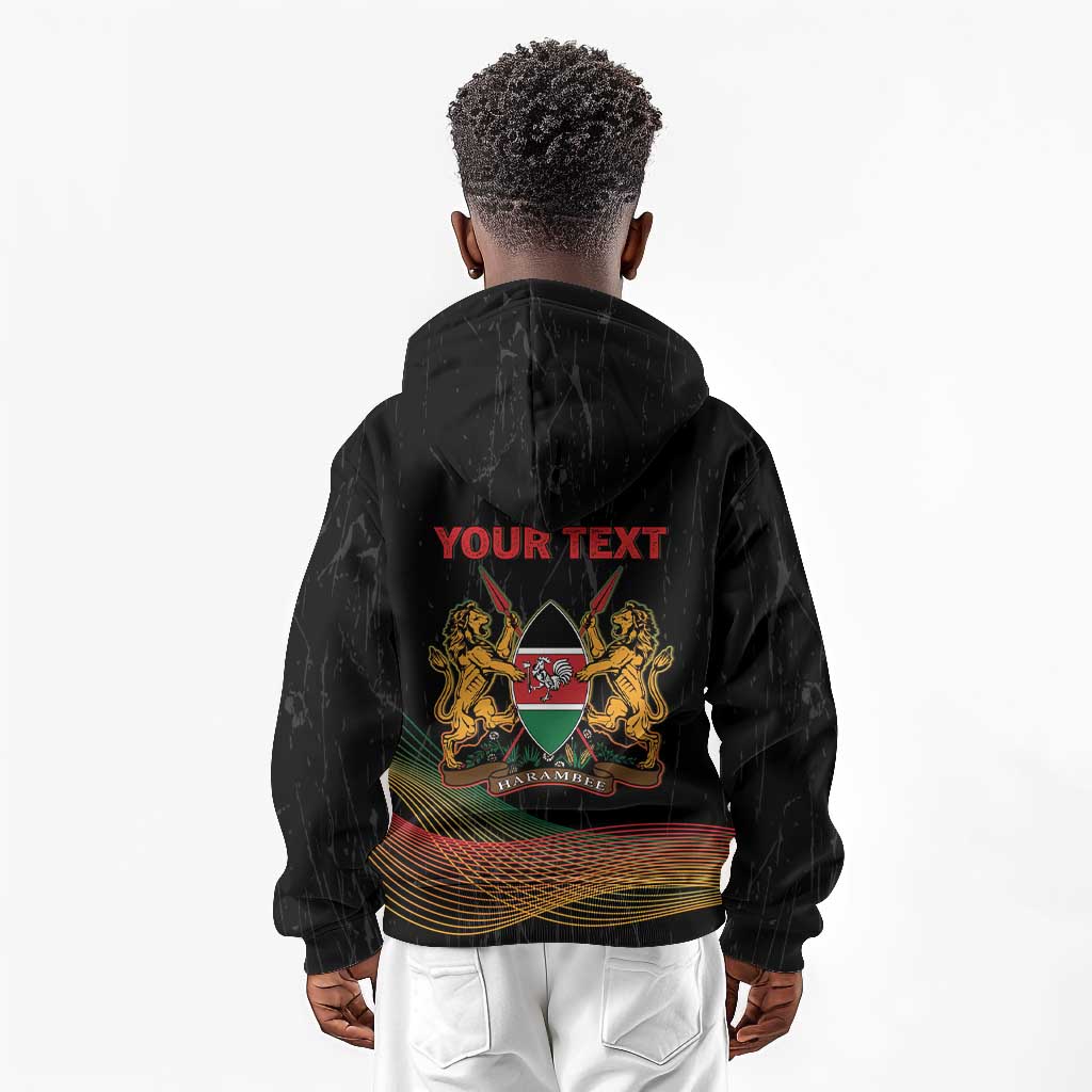 Personalized Kenya Black History Month Kid Hoodie Live It Learn It Make It - Wonder Print Shop