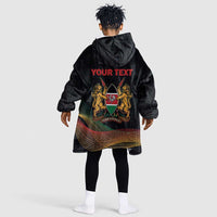 Personalized Kenya Black History Month Kid Wearable Blanket Hoodie Live It Learn It Make It - Wonder Print Shop