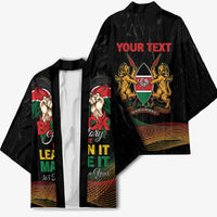 Personalized Kenya Black History Month Kimono Live It Learn It Make It - Wonder Print Shop