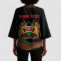 Personalized Kenya Black History Month Kimono Sleeve Blouse Live It Learn It Make It - Wonder Print Shop