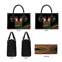 Kenya Black History Month Leather Bag Live It Learn It Make It - Wonder Print Shop