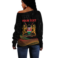 Personalized Kenya Black History Month Off Shoulder Sweater Live It Learn It Make It - Wonder Print Shop