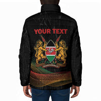 Personalized Kenya Black History Month Padded Jacket Live It Learn It Make It - Wonder Print Shop