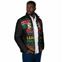 Personalized Kenya Black History Month Padded Jacket Live It Learn It Make It - Wonder Print Shop