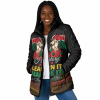 Personalized Kenya Black History Month Padded Jacket Live It Learn It Make It - Wonder Print Shop