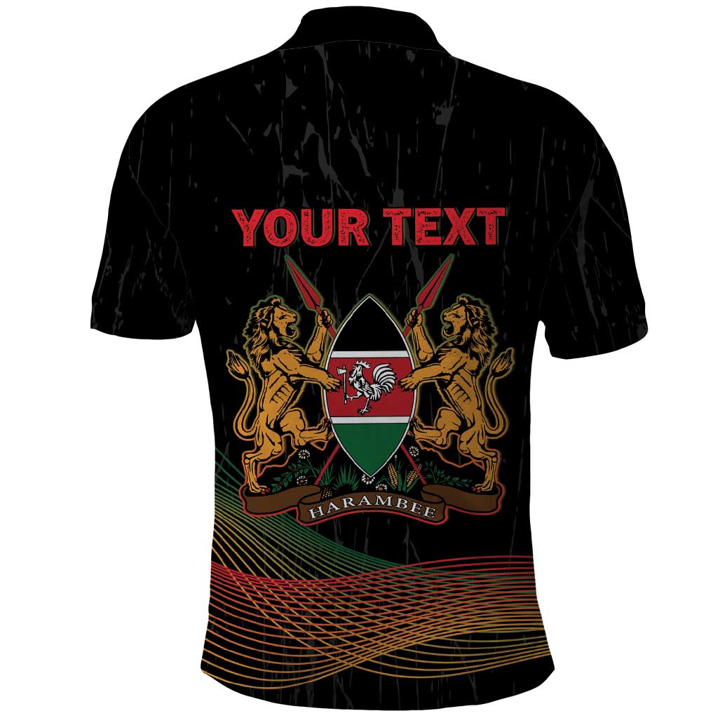 Personalized Kenya Black History Month Polo Shirt Live It Learn It Make It - Wonder Print Shop