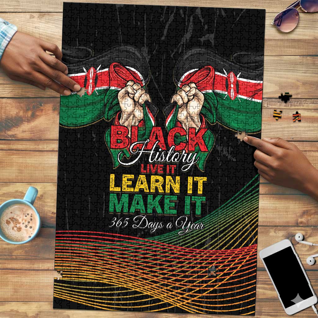 Kenya Black History Month Puzzle Live It Learn It Make It - Wonder Print Shop