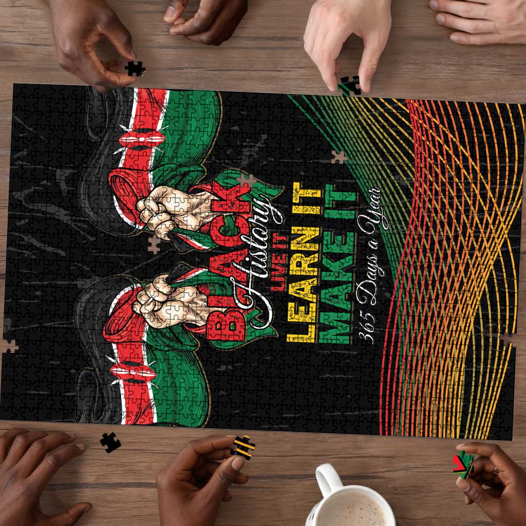 Kenya Black History Month Puzzle Live It Learn It Make It - Wonder Print Shop