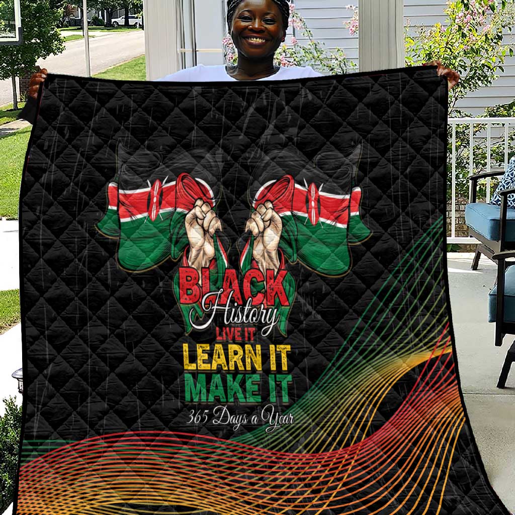 Kenya Black History Month Quilt Live It Learn It Make It - Wonder Print Shop