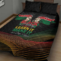 Kenya Black History Month Quilt Bed Set Live It Learn It Make It - Wonder Print Shop