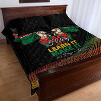 Kenya Black History Month Quilt Bed Set Live It Learn It Make It - Wonder Print Shop