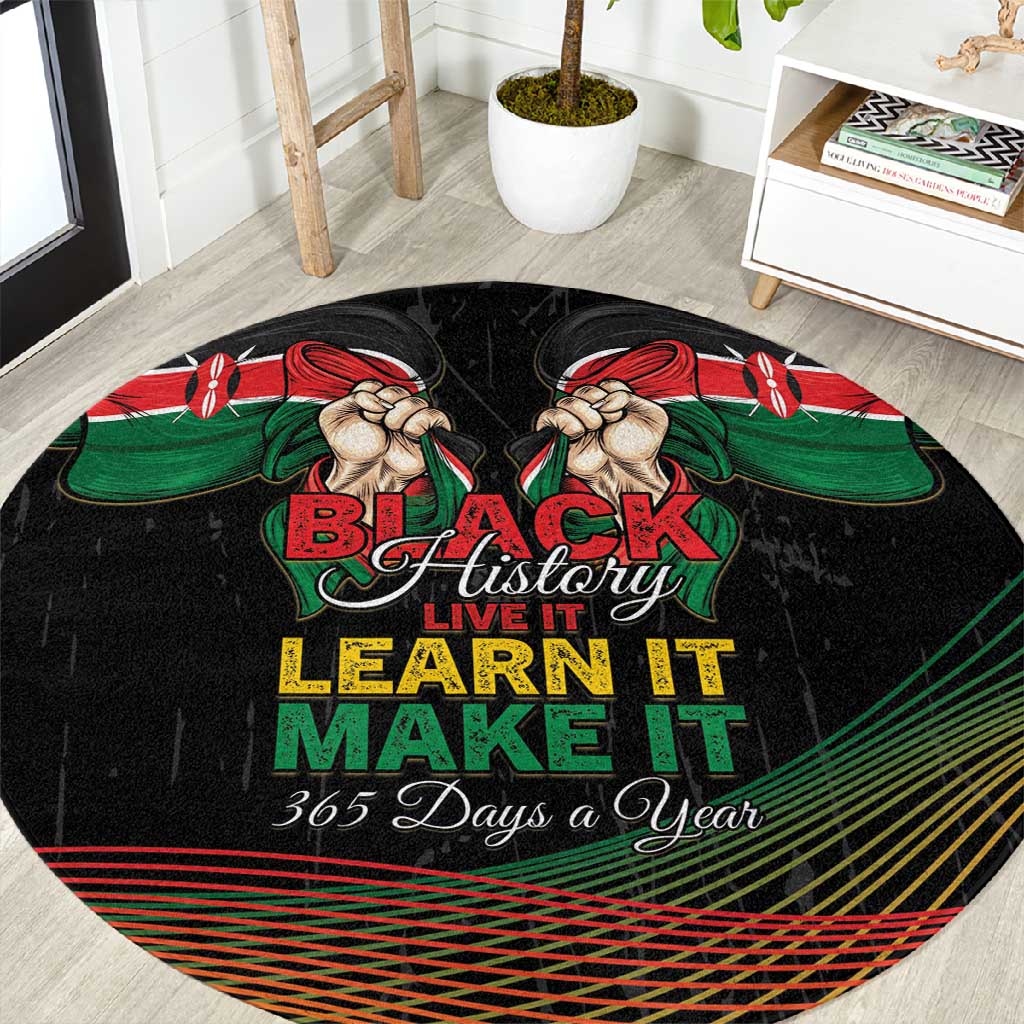 Kenya Black History Month Round Carpet Live It Learn It Make It - Wonder Print Shop