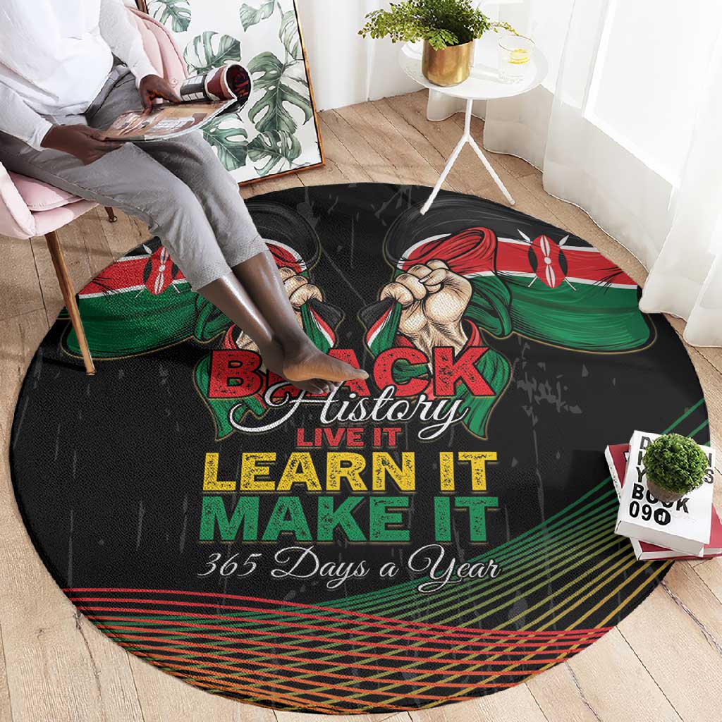 Kenya Black History Month Round Carpet Live It Learn It Make It - Wonder Print Shop