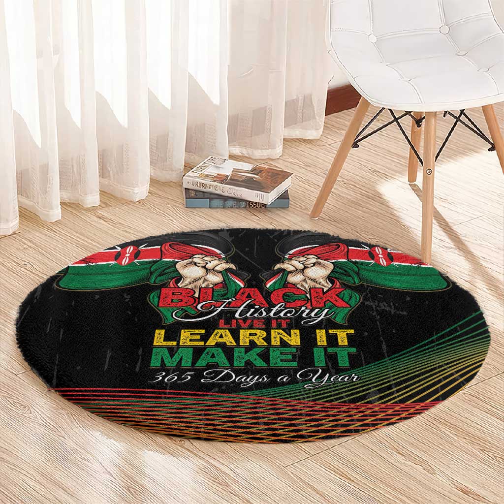 Kenya Black History Month Round Carpet Live It Learn It Make It - Wonder Print Shop