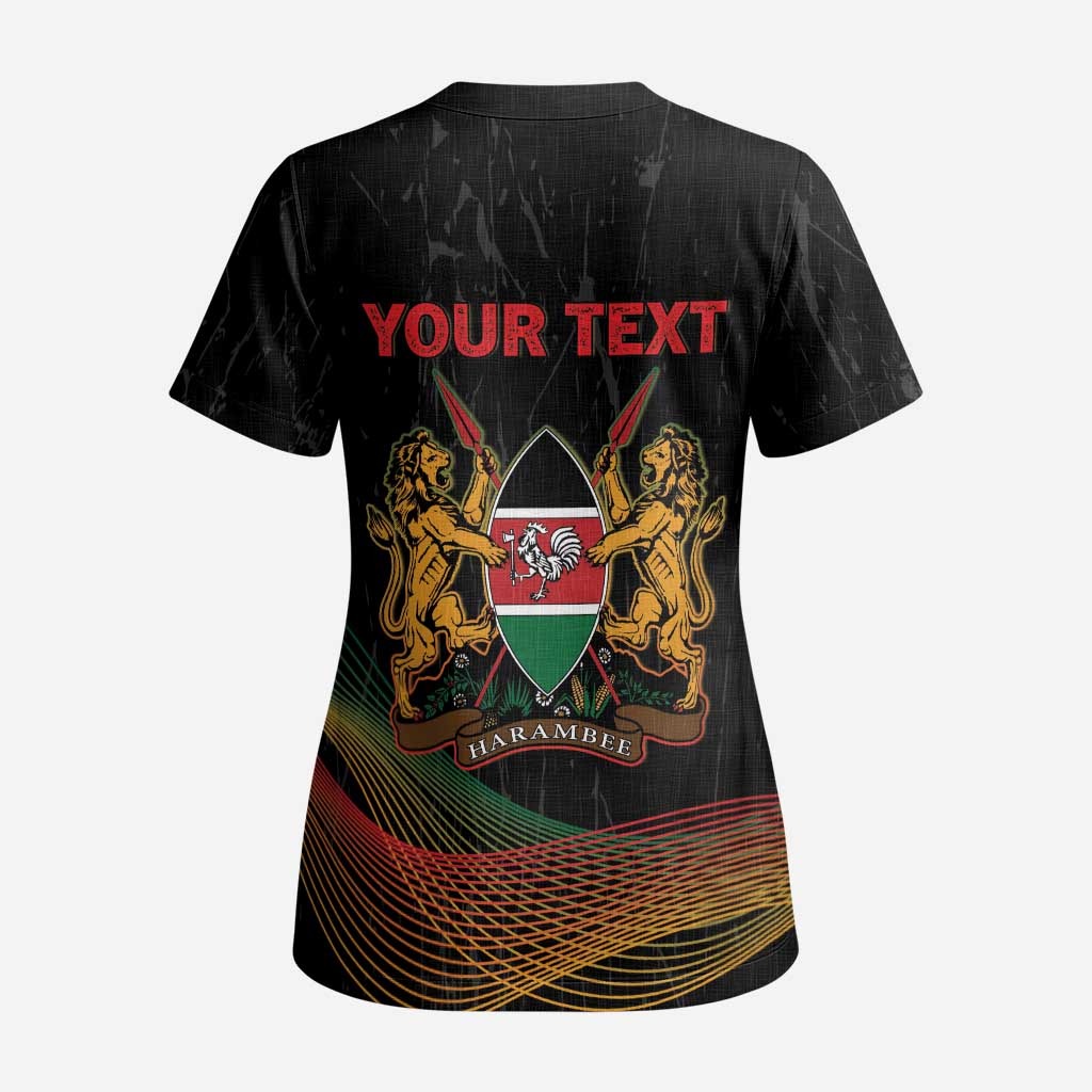 Personalized Kenya Black History Month Scrub Top Live It Learn It Make It - Wonder Print Shop