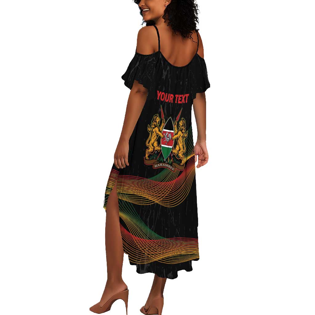 Personalized Kenya Black History Month Summer Maxi Dress Live It Learn It Make It - Wonder Print Shop