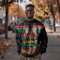 Personalized Kenya Black History Month Sweatshirt Live It Learn It Make It - Wonder Print Shop