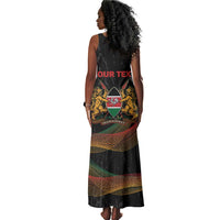 Personalized Kenya Black History Month Tank Maxi Dress Live It Learn It Make It - Wonder Print Shop
