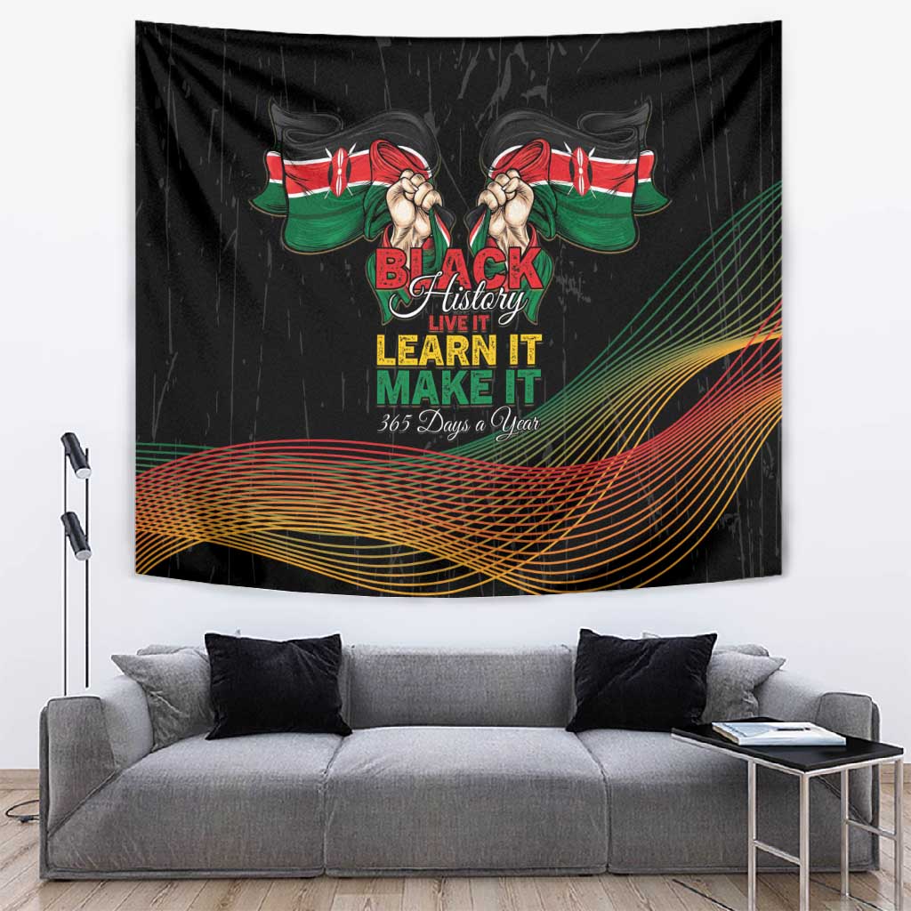 Kenya Black History Month Tapestry Live It Learn It Make It - Wonder Print Shop
