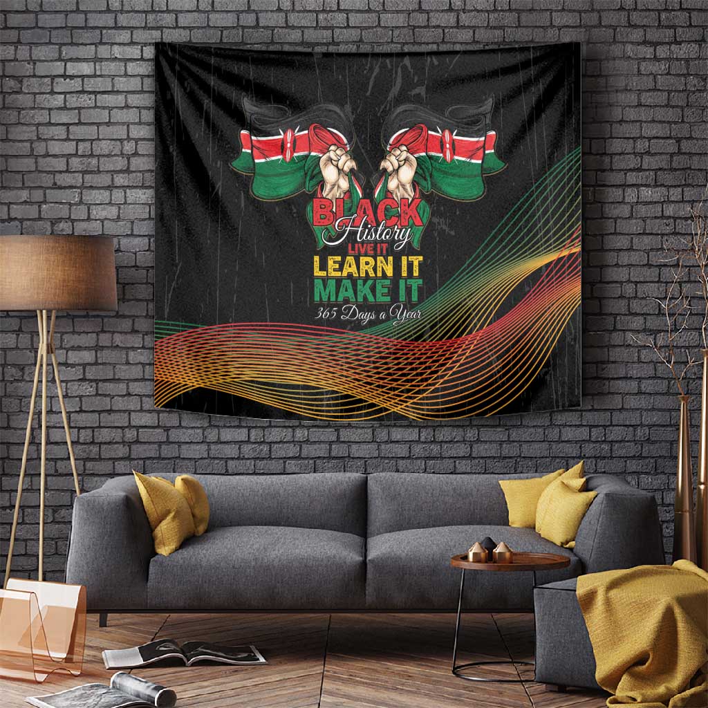 Kenya Black History Month Tapestry Live It Learn It Make It - Wonder Print Shop