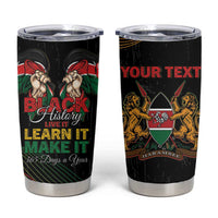 Personalized Kenya Black History Month Tumbler Cup Live It Learn It Make It - Wonder Print Shop