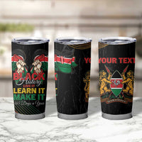 Personalized Kenya Black History Month Tumbler Cup Live It Learn It Make It - Wonder Print Shop