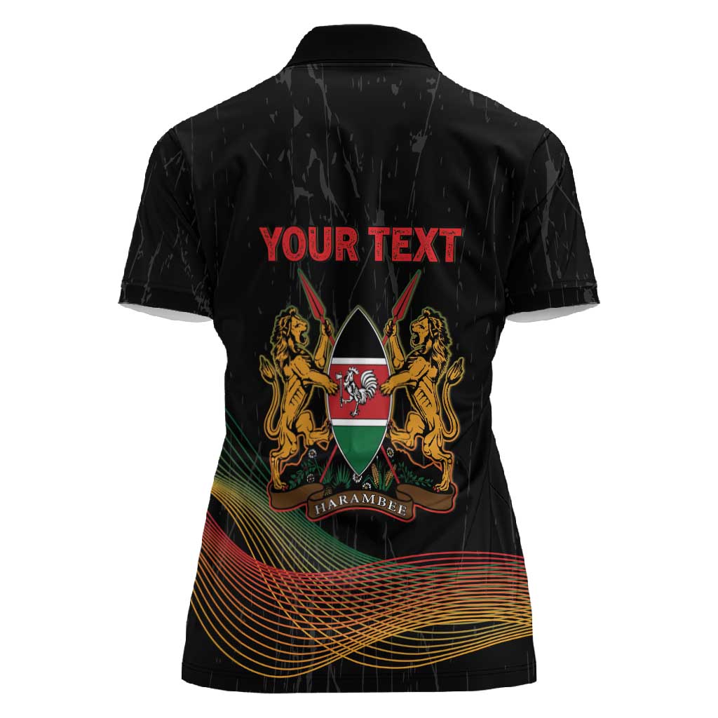Personalized Kenya Black History Month Women Polo Shirt Live It Learn It Make It - Wonder Print Shop