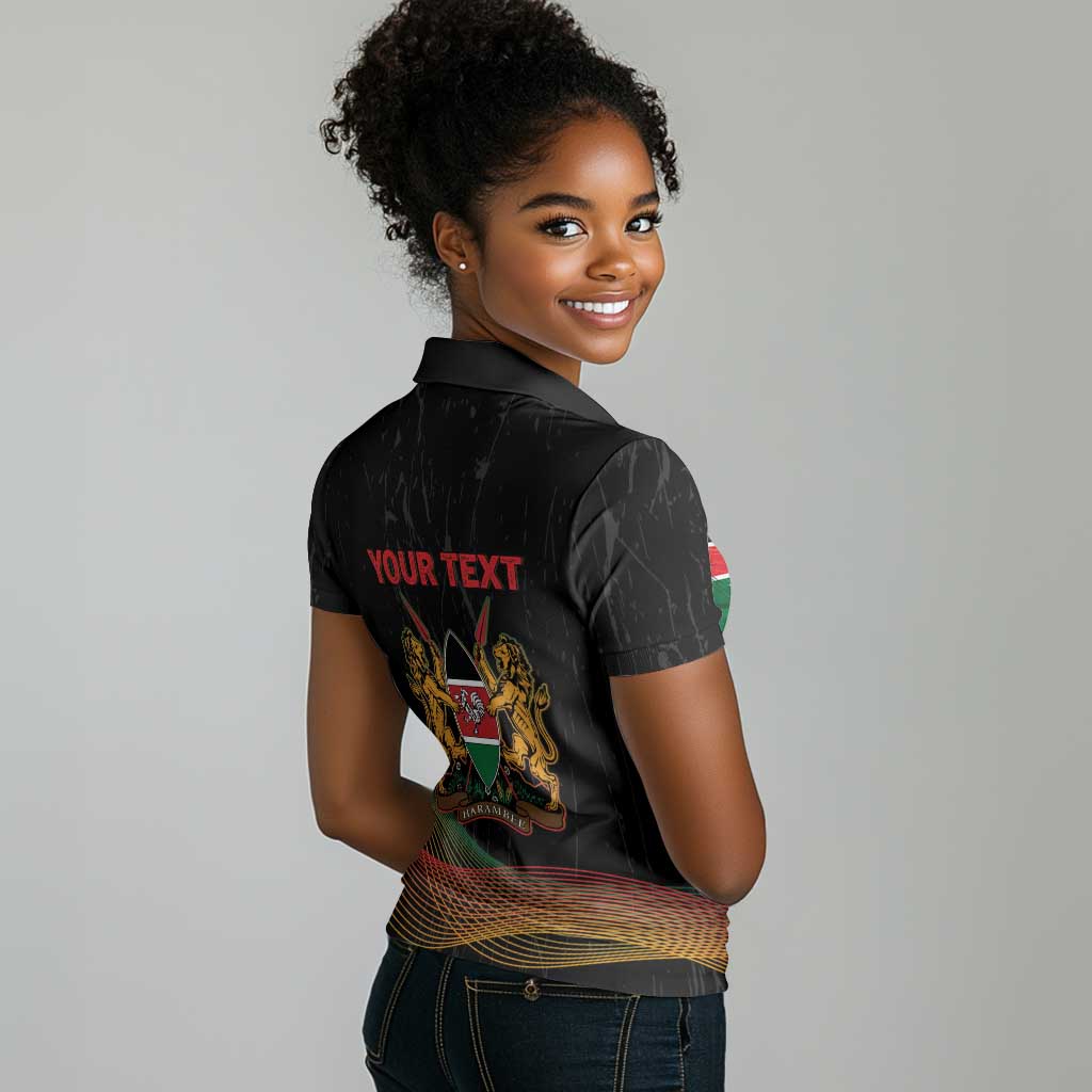 Personalized Kenya Black History Month Women Polo Shirt Live It Learn It Make It - Wonder Print Shop