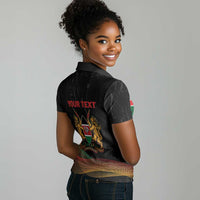 Personalized Kenya Black History Month Women Polo Shirt Live It Learn It Make It - Wonder Print Shop
