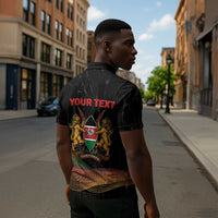 Personalized Kenya Black History Month Zipper Polo Shirt Live It Learn It Make It - Wonder Print Shop