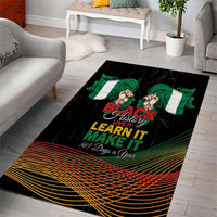 Nigeria Black History Month Area Rug Live It Learn It Make It - Wonder Print Shop