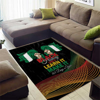 Nigeria Black History Month Area Rug Live It Learn It Make It - Wonder Print Shop