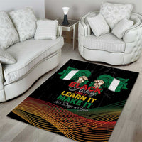 Nigeria Black History Month Area Rug Live It Learn It Make It - Wonder Print Shop