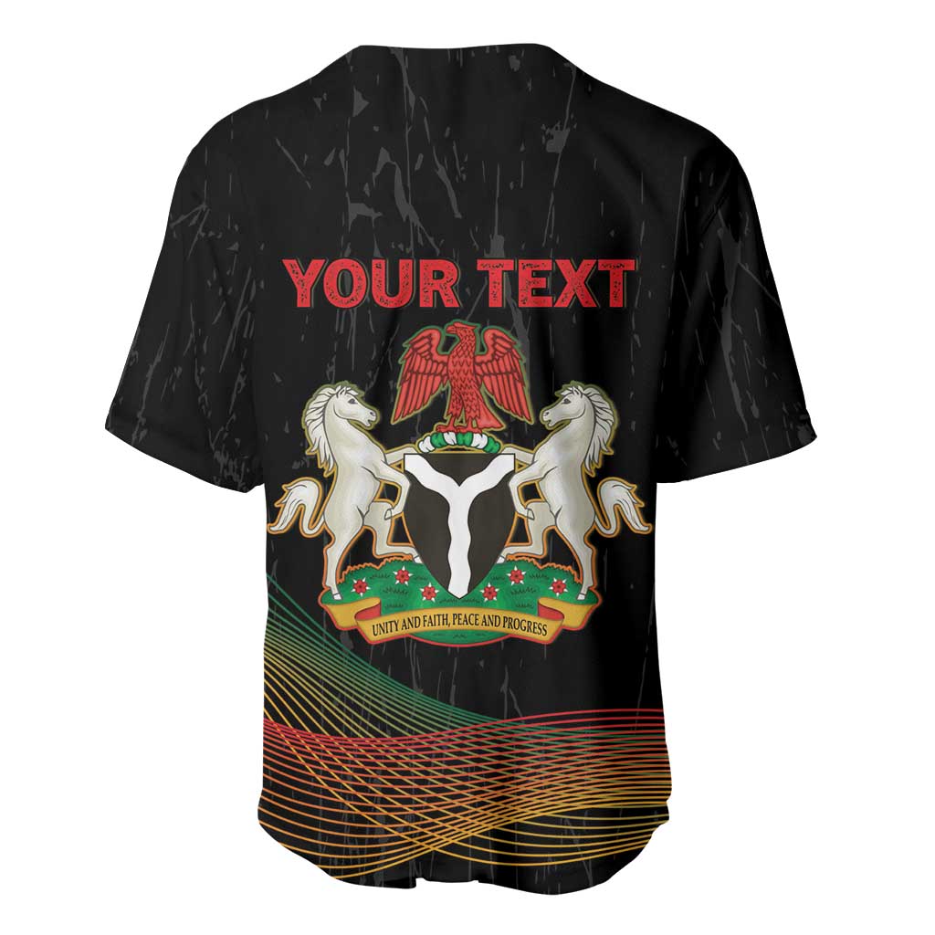Personalized Nigeria Black History Month Baseball Jersey Live It Learn It Make It - Wonder Print Shop