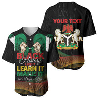 Personalized Nigeria Black History Month Baseball Jersey Live It Learn It Make It - Wonder Print Shop