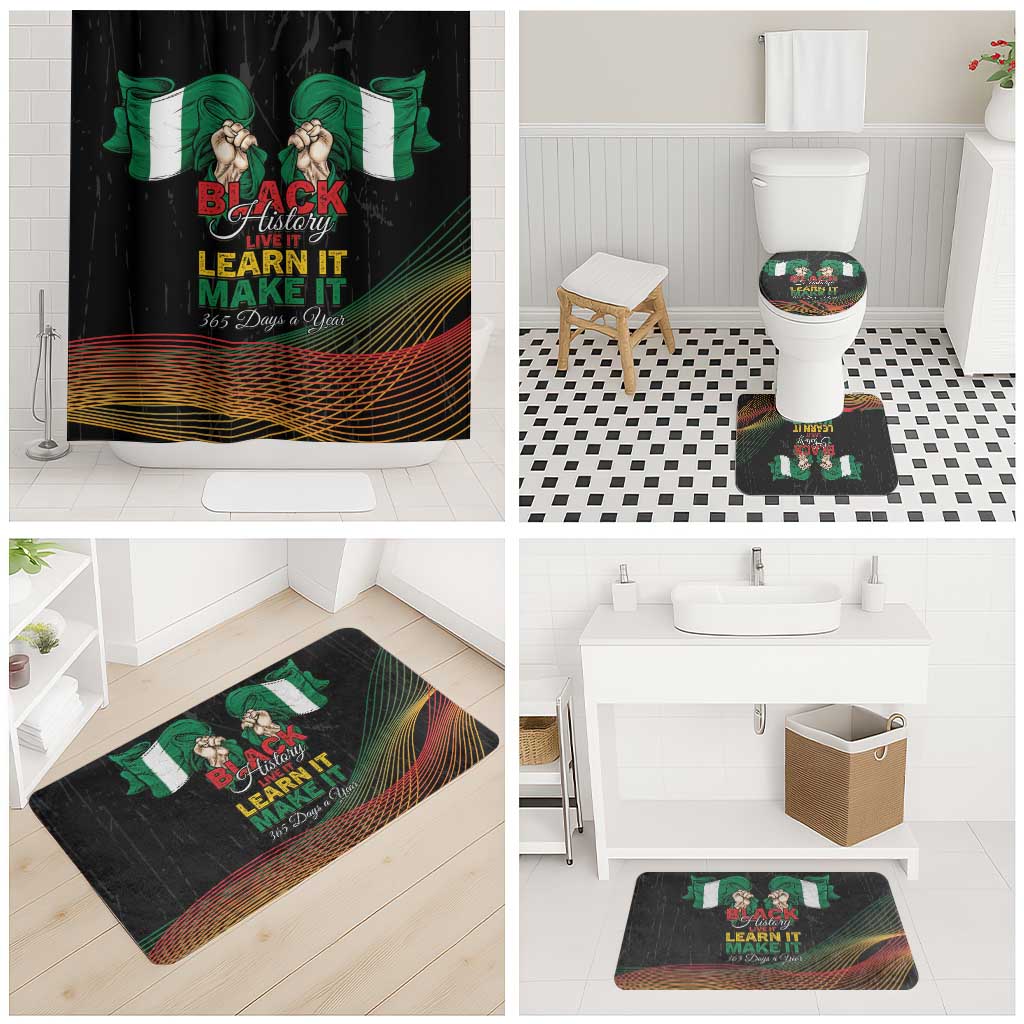 Nigeria Black History Month Bathroom Set Live It Learn It Make It - Wonder Print Shop