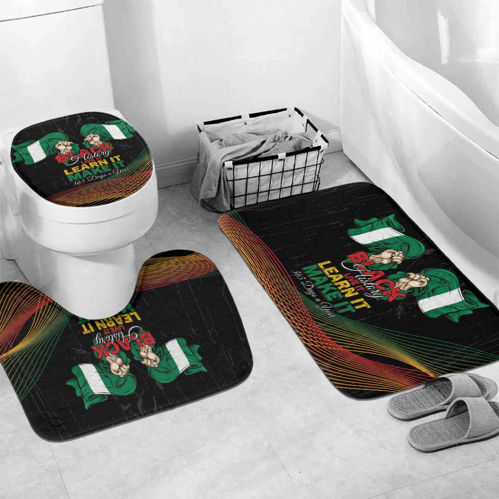 Nigeria Black History Month Bathroom Set Live It Learn It Make It - Wonder Print Shop