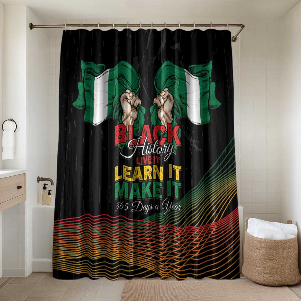 Nigeria Black History Month Bathroom Set Live It Learn It Make It - Wonder Print Shop