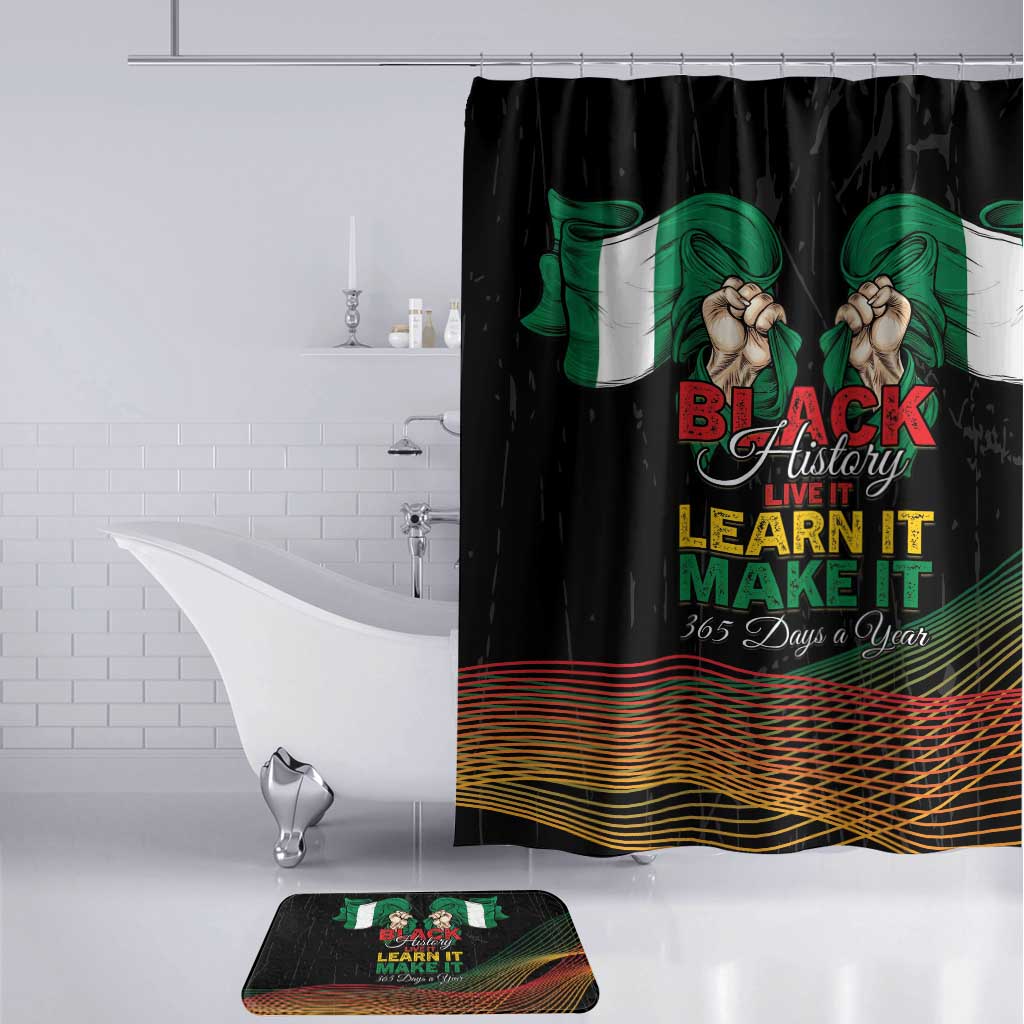 Nigeria Black History Month Bathroom Set Live It Learn It Make It - Wonder Print Shop
