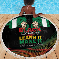 Nigeria Black History Month Beach Blanket Live It Learn It Make It - Wonder Print Shop
