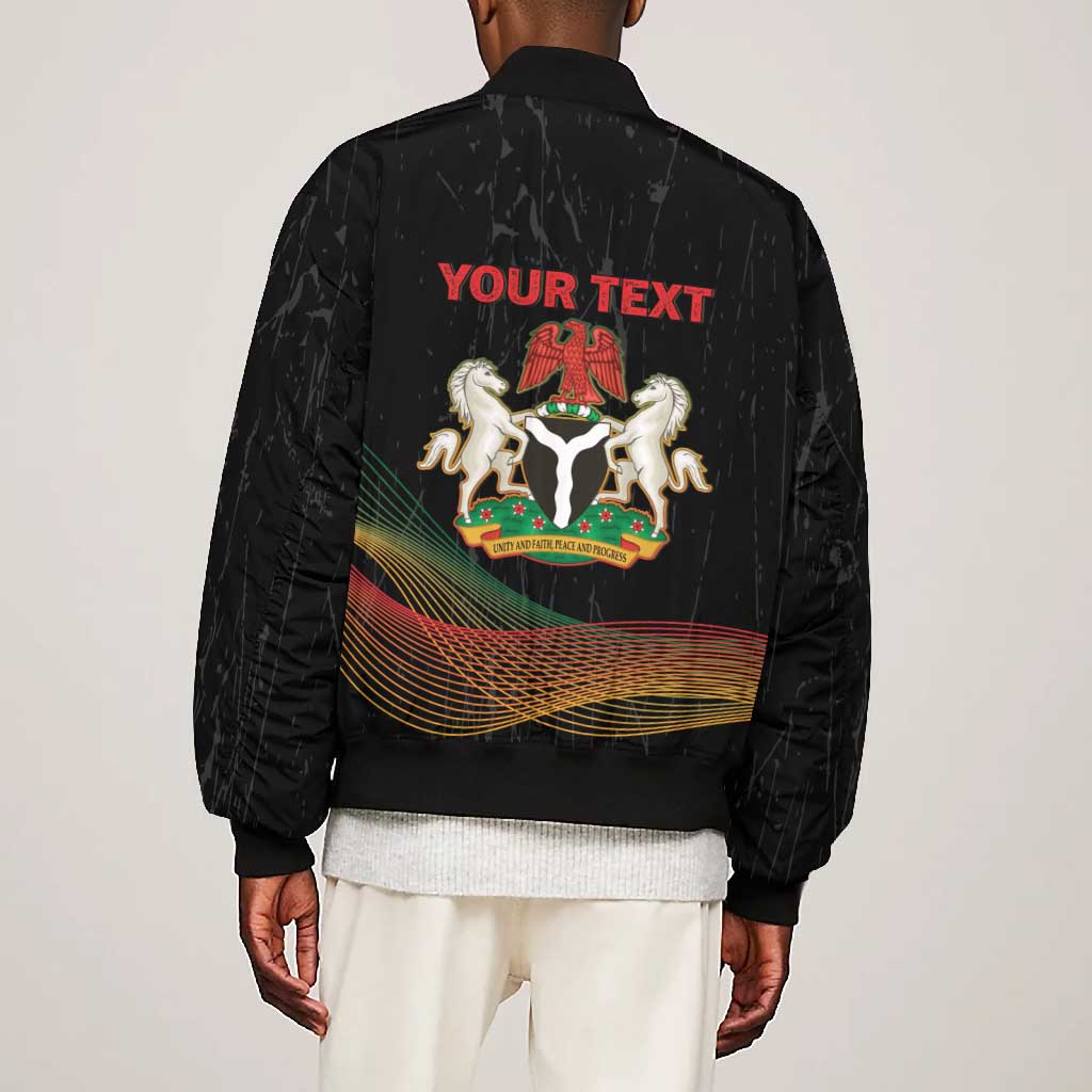 Personalized Nigeria Black History Month Bomber Jacket Live It Learn It Make It - Wonder Print Shop