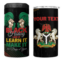 Personalized Nigeria Black History Month 4 in 1 Can Cooler Tumbler Live It Learn It Make It - Wonder Print Shop
