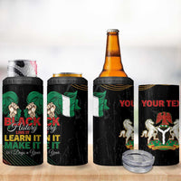 Personalized Nigeria Black History Month 4 in 1 Can Cooler Tumbler Live It Learn It Make It - Wonder Print Shop